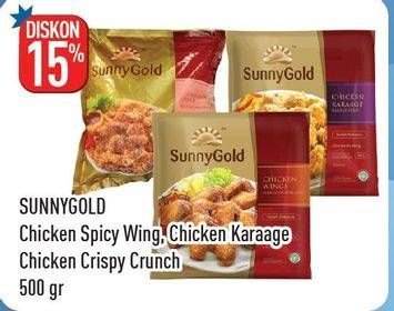 Promo Harga SUNNY GOLD Chicken Wings/Chicken Karaage/Chicken 500gr  - Hypermart