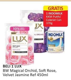 Promo Harga LUX Botanicals Body Wash Magical Orchid, Soft Rose, Velvet Jasmine 450 ml - Alfamart