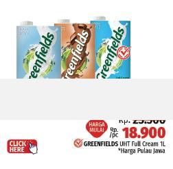 Promo Harga Greenfields UHT 1000 ml - LotteMart