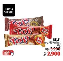 Promo Harga Delfi Top Chocolate All Variants 38 gr - LotteMart