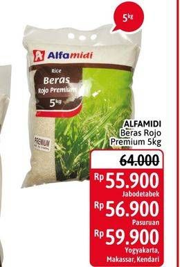 Promo Harga Alfamidi Beras Rojo Premium 5000 gr - Alfamidi