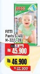Promo Harga Fitti Pants S40, M32, L28 28 pcs - Alfamart
