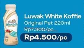 Promo Harga Luwak White Koffie Ready To Drink Original 220 ml - Alfamart