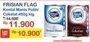 Promo Harga FRISIAN FLAG Susu Kental Manis Cokelat, Putih 490 gr - Indomaret