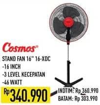 Promo Harga Cosmos 16 XDC Stand Fan 16 inch  - Hypermart