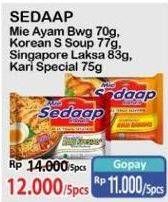 Promo Harga Sedaap Mie Kuah/Sedaap Korean Spicy   - Alfamart