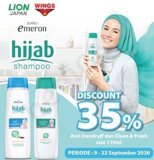 Promo Harga EMERON Shampoo Hijab Anti Dandruf, Clean Fresh 170 ml - Carrefour