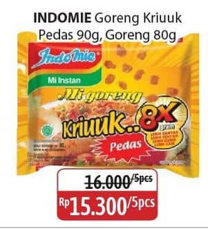 Promo Harga Indomie Mi Goreng/Goreng Kriuuk Pedas  - Alfamidi