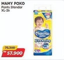 Promo Harga Mamy Poko Pants Xtra Kering XL26 26 pcs - Alfamart