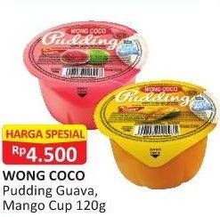 Promo Harga WONG COCO Pudding Guava, Mangga 120 gr - Alfamart