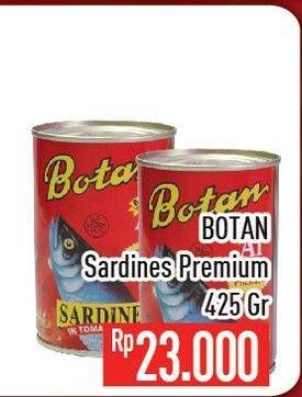 Promo Harga BOTAN Sardines Premium In Tomato Sauce 425 gr - Hypermart