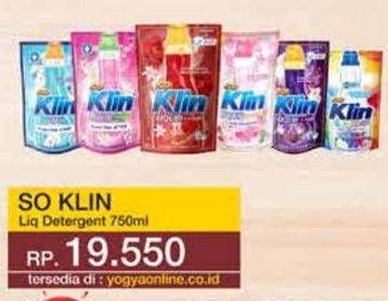 Promo Harga So Klin Liquid Detergent 750 ml - Yogya