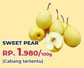 Promo Harga Pear Sweet per 100 gr - Yogya