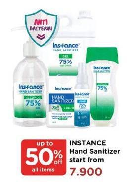 Promo Harga INSTANCE Hand Sanitizer Gel All Variants  - Watsons