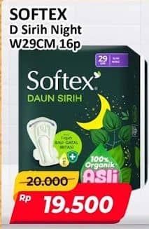 Promo Harga Softex Daun Sirih 29cm 16 pcs - Alfamart