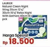 Promo Harga Laurier Natural Clen Night/Relax Night  - Indomaret