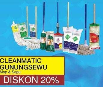 Promo Harga CLEAN MATIC Dust Mop/GUNUNG SEWU Sapu  - Yogya