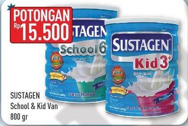 Promo Harga SUSTAGEN School 6+/Kid 3+ Susu Pertumbuhan  - Hypermart