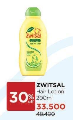Promo Harga ZWITSAL Natural Baby Hair Lotion 200 ml - Watsons