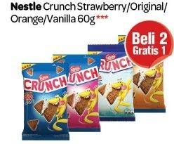 Promo Harga NESTLE CRUNCH Chips Strawberry, Original, Orange, Vanilla 60 gr - Carrefour