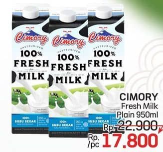 Promo Harga Cimory Fresh Milk Full Cream 950 ml - LotteMart