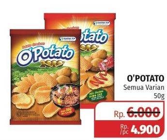 Promo Harga SIANTAR TOP OPOTATO 2000 Potato Crackers All Variants 50 gr - Lotte Grosir