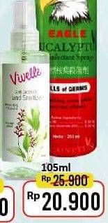 Promo Harga VIVELLE Hand Sanitizer 105 ml - Alfamart