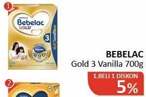 Promo Harga BEBELAC 3 Gold Susu Pertumbuhan Vanilla 700 gr - Alfamidi