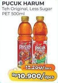 Promo Harga Teh Pucuk Harum Minuman Teh Less Sugar, Jasmine 500 ml - Alfamart
