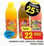 Promo Harga DIAMOND Jungle Juice Apple, Guava, Orange 1000 ml - Superindo