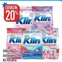 Promo Harga So Klin Softergent All Variants 1800 gr - Hypermart