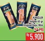 Promo Harga KANZLER Sosis Single Original, Keju, Mini 65 gr - Hypermart
