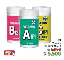 Promo Harga IPI Vitamin All Variants 50 pcs - LotteMart