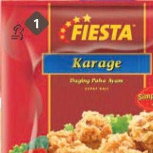 Promo Harga FIESTA Ayam Siap Masak Karage 500 gr - LotteMart