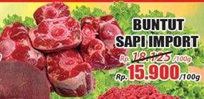 Promo Harga Oxtail Sapi Import per 100 gr - Hari Hari