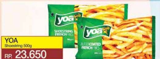 Promo Harga YOA French Fries Shoestring 500 gr - Yogya