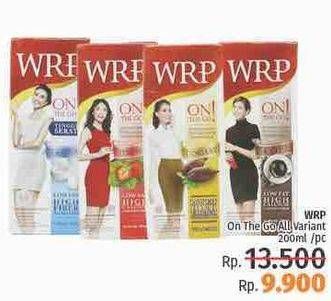 Promo Harga WRP Susu Cair On The Go All Variants 200 ml - LotteMart