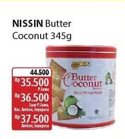 Promo Harga Nissin Biscuits Butter Coconut 345 gr - Alfamidi