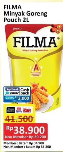 Promo Harga Filma Minyak Goreng 2000 ml - Alfamart