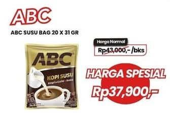 Promo Harga ABC Kopi Susu per 20 sachet 31 gr - Carrefour