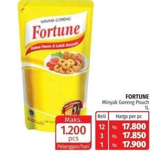 Promo Harga FORTUNE Minyak Goreng 1000 ml - Lotte Grosir