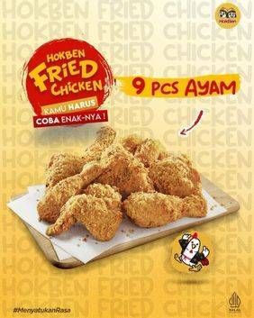 Promo Harga Hokben Fried Chicken 9 pcs  - HokBen