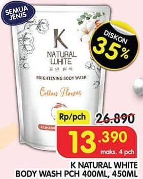 Promo Harga K Natural White Body Wash All Variants 400 ml - Superindo