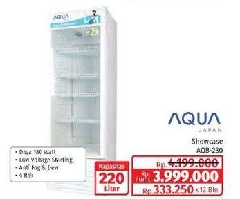 Promo Harga Aqua Snowcase AQB-230  - Lotte Grosir