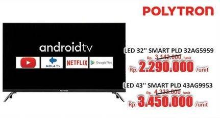 Promo Harga Polytron PLD 32AG5959 HD Android LED TV 32 Inch  - Hari Hari