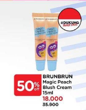 Promo Harga Brunbrun Magic Blushing Cream Magic Peach 15 ml - Watsons
