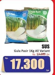 Promo Harga SUS Gula Pasir All Variants 1000 gr - Hari Hari