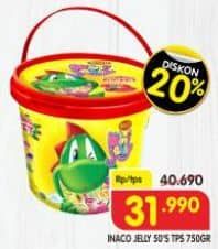 Promo Harga Inaco Mini Jelly per 50 cup 15 gr - Superindo