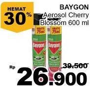 Promo Harga BAYGON Insektisida Spray Cherry Blossom 600 ml - Giant