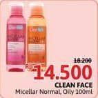 Promo Harga Purbasari Cleanface Micellar Water 3in1 For Normal Skin, For Oily Skin 100 ml - Alfamidi